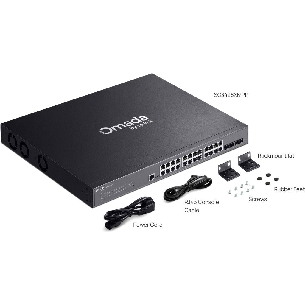 Коммутатор TP-Link Omada SG3428XMPP, Черный - № 7 Коммутатор TP-Link Omada SG3428XMPP, Черный - № 7