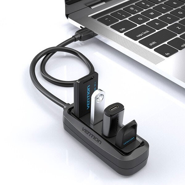Концентратор Vention USB Hub VAS-J43, 0.15 м., Чорний - № 4 Концентратор Vention USB Hub VAS-J43, 0.15 м., Чорний - № 4