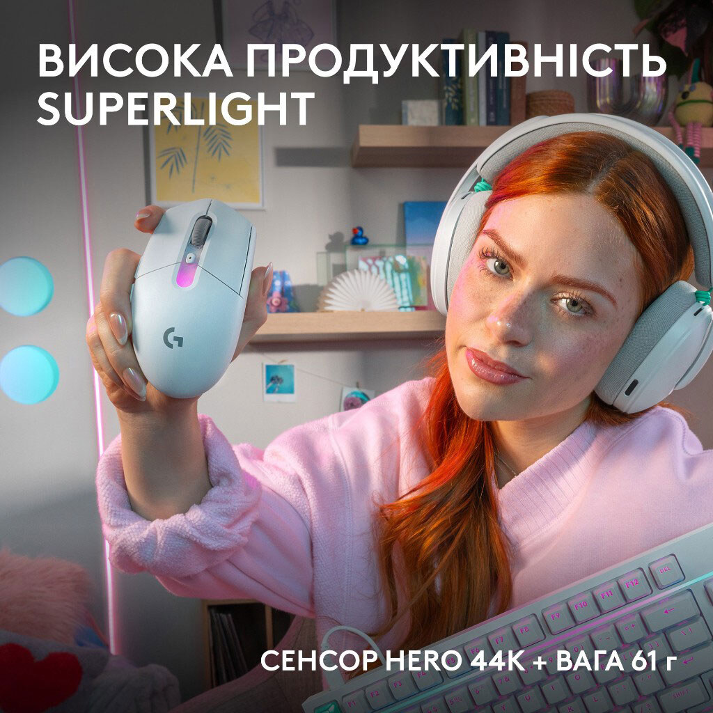 Мышь беспроводная Logitech G305 X, Белый - № 3 Мышь беспроводная Logitech G305 X, Белый - № 3
