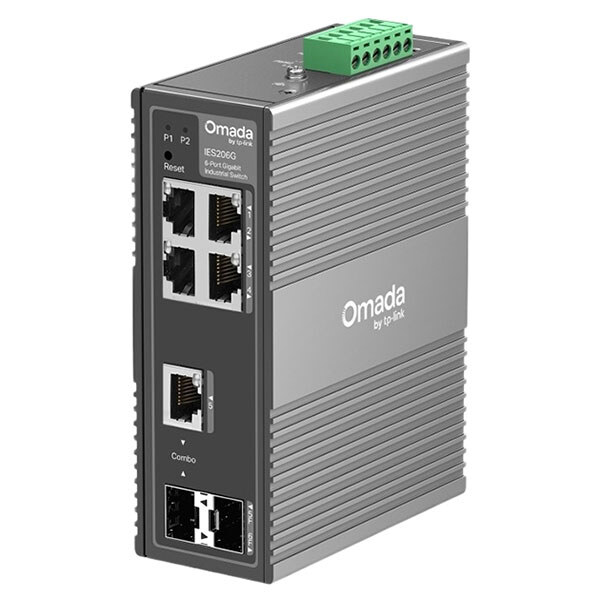 Промисловий комутатор TP-Link Omada IES206G, Сірий - № 1 Промисловий комутатор TP-Link Omada IES206G, Сірий - № 1