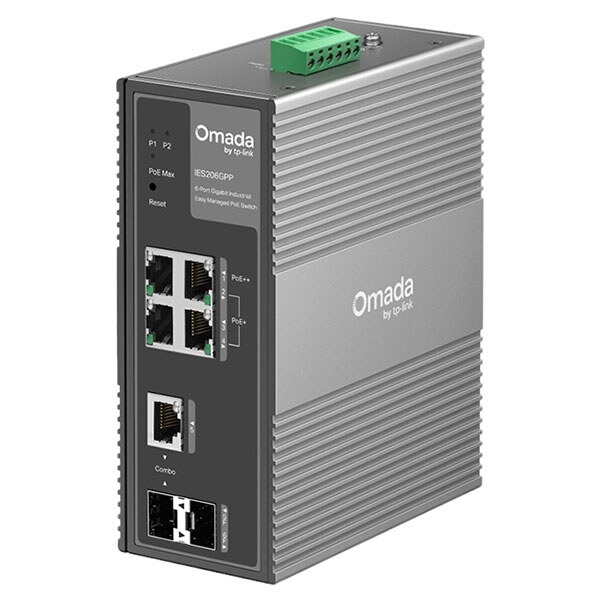 Промисловий комутатор TP-Link Omada IES206GPP, Сірий - № 1 Промисловий комутатор TP-Link Omada IES206GPP, Сірий - № 1