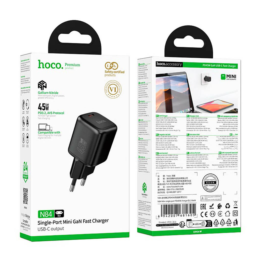 СЗУ Hoco N84, Чорний - № 9 СЗУ Hoco N84, Чорний - № 9