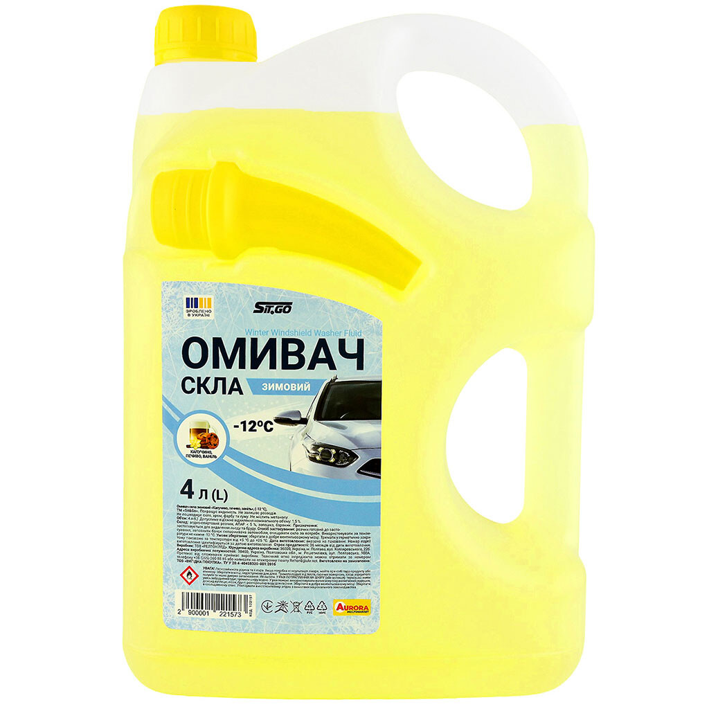Омыватель стекла зимний Sit&Go Капучино, печенье, ваниль (−12 °C), 4 л - № 1 Омыватель стекла зимний Sit&Go Капучино, печенье, ваниль (−12 °C), 4 л - № 1