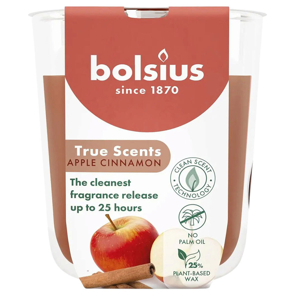 Свічка парафінова в скляній ємності Bolsius TRUE SCENTS, 80х73 мм - № 1 Свічка парафінова в скляній ємності Bolsius TRUE SCENTS, 80х73 мм - № 1
