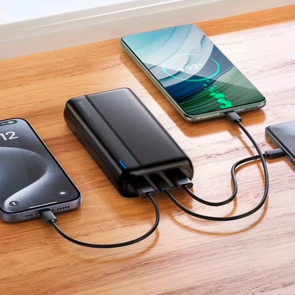 Портативна батарея (Power Bank) Borofone BJ90A Pasar, 20000 mAh, Чорний - № 3 Портативна батарея (Power Bank) Borofone BJ90A Pasar, 20000 mAh, Чорний - № 3