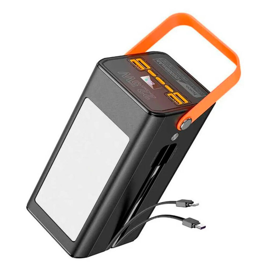 Портативная батарея (Power Bank) Hoco DB49A Action, 60000 mAh, Черный - № 1 Портативная батарея (Power Bank) Hoco DB49A Action, 60000 mAh, Черный - № 1