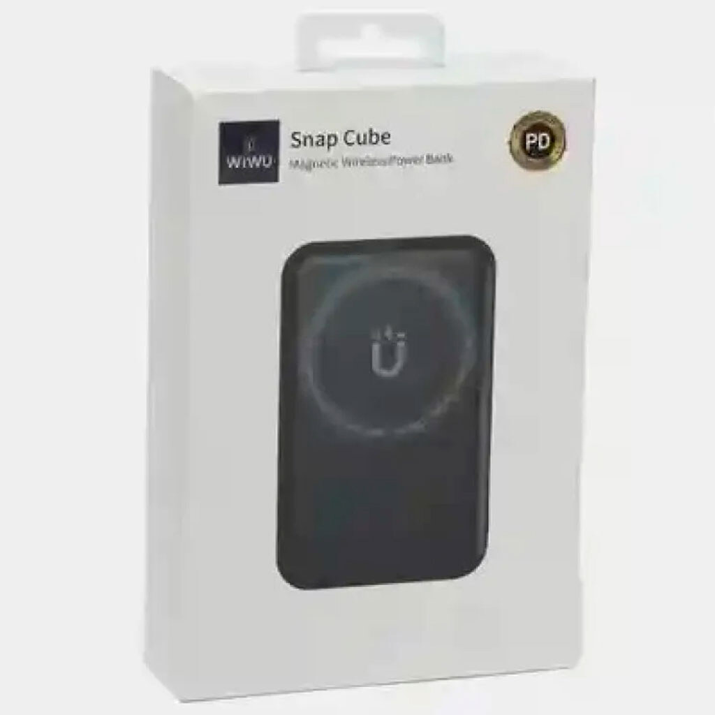 Портативна батарея (Power Bank) WiWU SC10000WHT Snap Cube, 10000 mAh, Чорний - № 2 Портативна батарея (Power Bank) WiWU SC10000WHT Snap Cube, 10000 mAh, Чорний - № 2