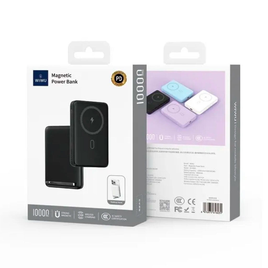 Портативная батарея (Power Bank) WiWU Wi-P043, 10000 mAh, Черный - № 2 Портативная батарея (Power Bank) WiWU Wi-P043, 10000 mAh, Черный - № 2