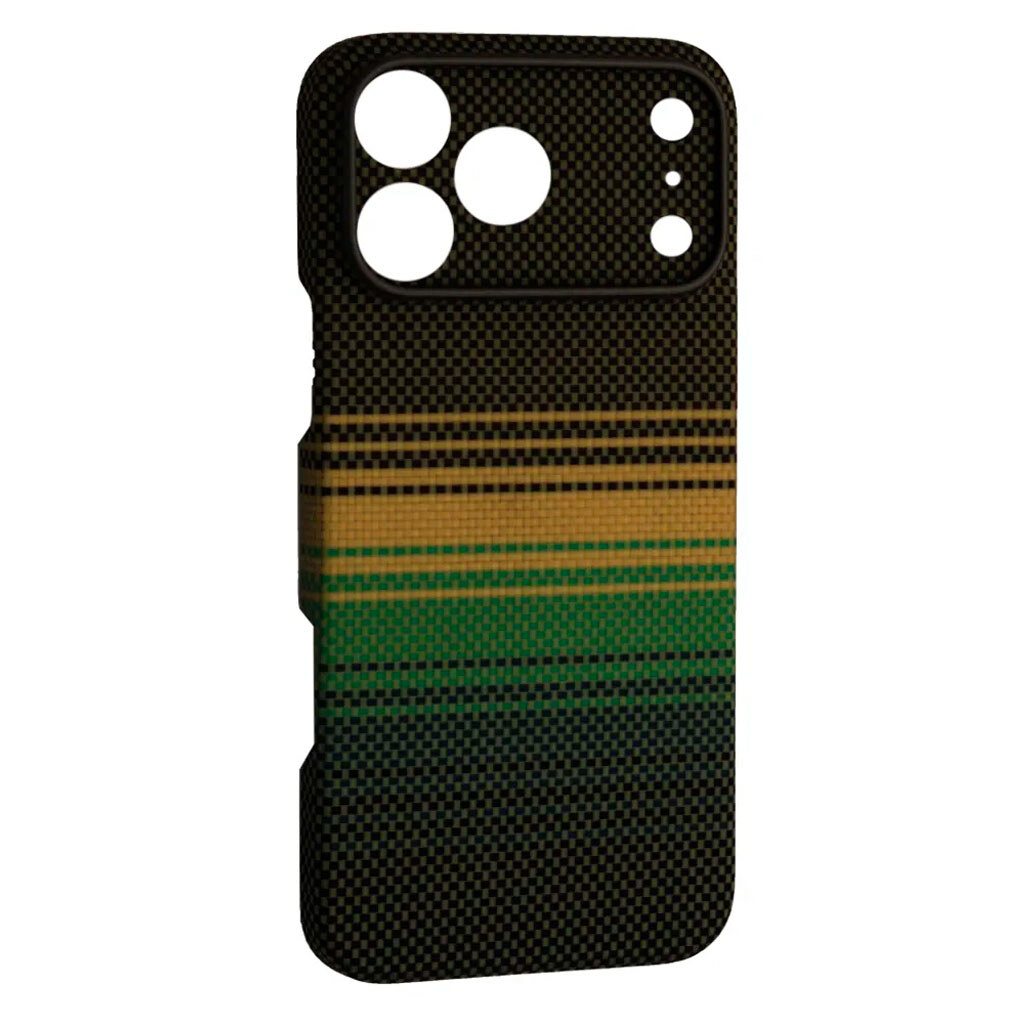 Чехол (накладка) Apple iPhone 17 Pro / iPhone 18 Pro, KEVLAR, MagSafe, Зеленый - № 1 Чехол (накладка) Apple iPhone 17 Pro / iPhone 18 Pro, KEVLAR, MagSafe, Зеленый - № 1