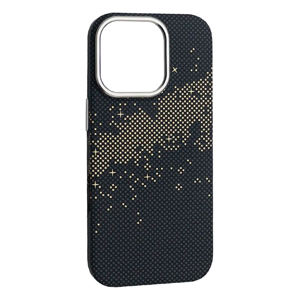 Чехол (накладка) Apple iPhone 15 Pro, Carbon Style, MagSafe, Milky Way, Рисунок - № 1 Чехол (накладка) Apple iPhone 15 Pro, Carbon Style, MagSafe, Milky Way, Рисунок - № 1
