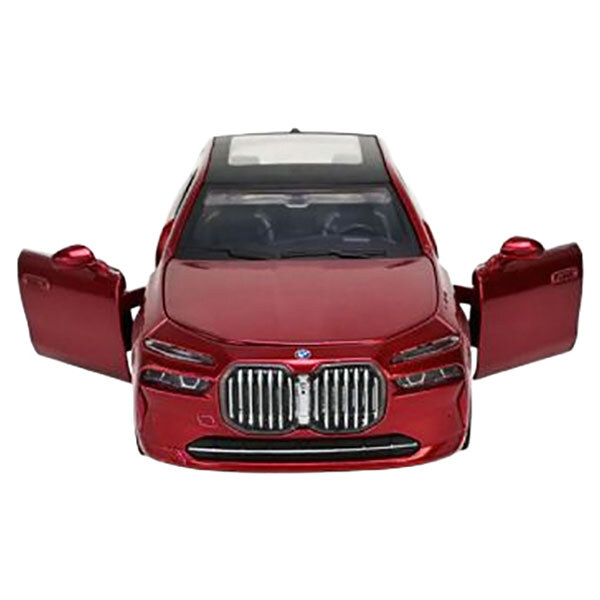 Машина металлическая "BMW I7", Автопром, Красный - № 4 Машина металлическая "BMW I7", Автопром, Красный - № 4