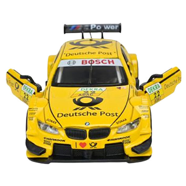 Машина металева "BMW M3 DTM", 1:32, на батарейках зі звуком, світлом, Автопром, Жовтий - № 5 Машина металева "BMW M3 DTM", 1:32, на батарейках зі звуком, світлом, Автопром, Жовтий - № 5