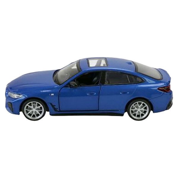 Машина металлическая "BMW i4 M50", 1:34, на батарейках с звуком, светом, Автопром, Синий - № 4 Машина металлическая "BMW i4 M50", 1:34, на батарейках с звуком, светом, Автопром, Синий - № 4