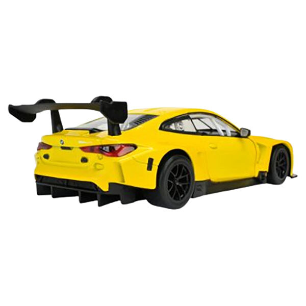 Машина металлическая на батарейках "BMW M4 GT3", 1:24, свет, звук, Автопром, Желтый - № 6 Машина металлическая на батарейках "BMW M4 GT3", 1:24, свет, звук, Автопром, Желтый - № 6