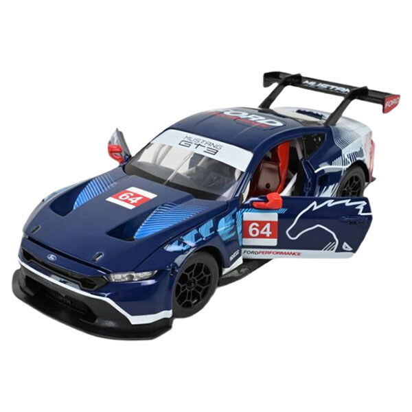 Машина металева на батарейках "Ford Mustang GT3, 2024", 1:24, зі звуками, світлом, Автопром - № 3 Машина металева на батарейках "Ford Mustang GT3, 2024", 1:24, зі звуками, світлом, Автопром - № 3