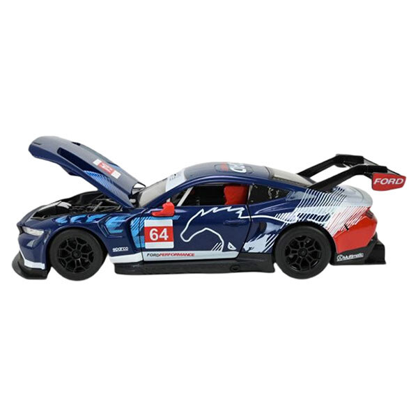 Машина металева на батарейках "Ford Mustang GT3, 2024", 1:24, зі звуками, світлом, Автопром - № 4 Машина металева на батарейках "Ford Mustang GT3, 2024", 1:24, зі звуками, світлом, Автопром - № 4
