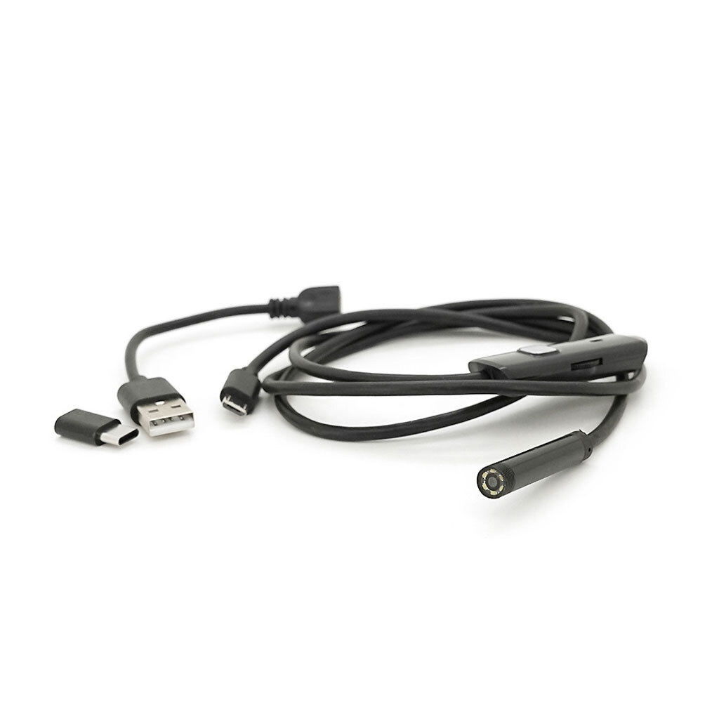 2 in 1 MicroUSB/PC HD эндоскоп, мини камера 7.0 mm, мягкий провод, 1м - № 1 2 in 1 MicroUSB/PC HD эндоскоп, мини камера 7.0 mm, мягкий провод, 1м - № 1