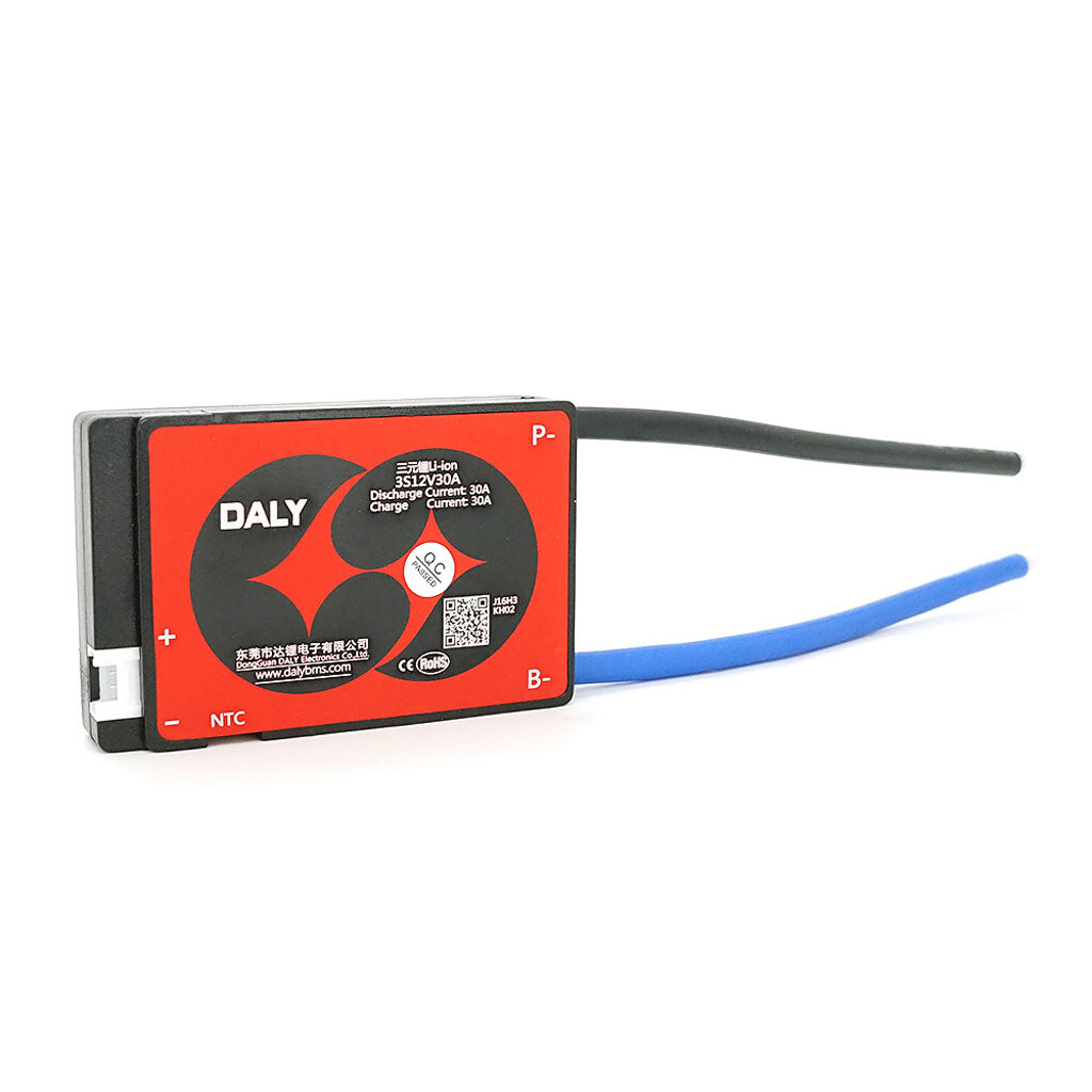 BMS плата Daly 3S12V30A Li-ion 3S. 12V (max. 12,6V). Discharge 30A. Charge 30A. Balance 30mA. <20mΩ. Common Port (симметрия). 80x61x9мм - № 1 BMS плата Daly 3S12V30A Li-ion 3S. 12V (max. 12,6V). Discharge 30A. Charge 30A. Balance 30mA. <20mΩ. Common Port (симметрия). 80x61x9мм - № 1