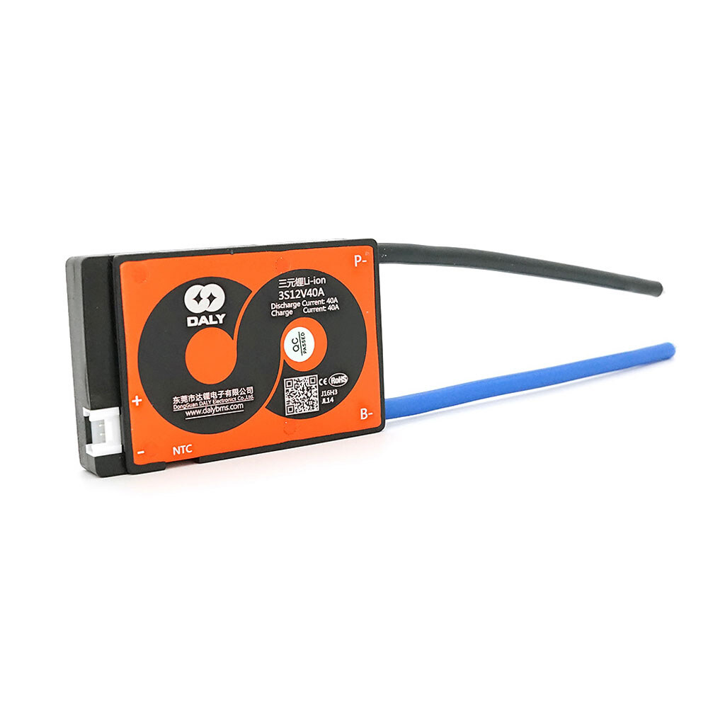 BMS плата Daly 3S12V40A Li-ion 3S. 12V (max.12.6V). Discharge 40A. Charge 20A. Balance 30mA. ≤20mΩ. NTC. TEMP control. 80x61x9мм - № 1 BMS плата Daly 3S12V40A Li-ion 3S. 12V (max.12.6V). Discharge 40A. Charge 20A. Balance 30mA. ≤20mΩ. NTC. TEMP control. 80x61x9мм - № 1