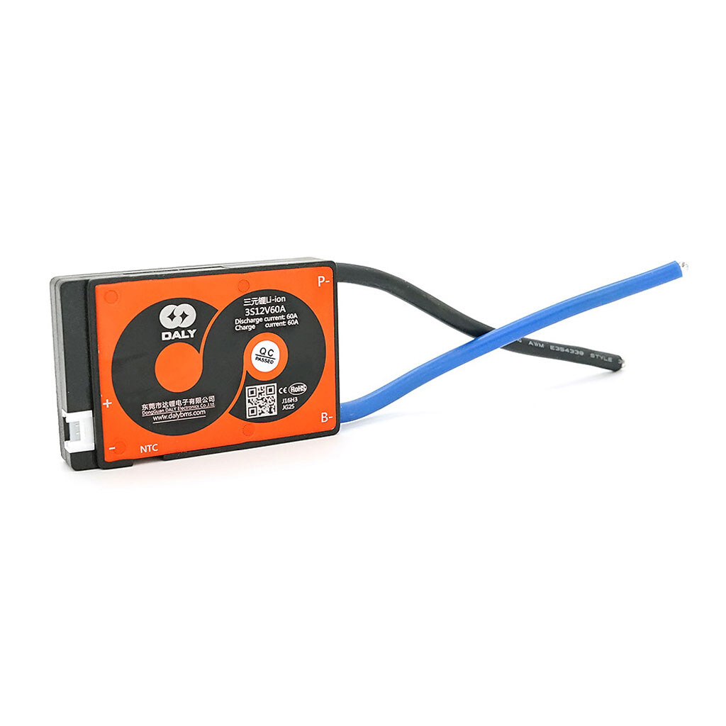 BMS плата Daly 3S12V60A Li-ion 3S. 12V (max.12.6V). Discharge 60A. Charge 60A. Balance 30mA. <20mΩ. NTC. TEMP. Common Port (симметрия). 80x61x12мм - № 1 BMS плата Daly 3S12V60A Li-ion 3S. 12V (max.12.6V). Discharge 60A. Charge 60A. Balance 30mA. <20mΩ. NTC. TEMP. Common Port (симметрия). 80x61x12мм - № 1