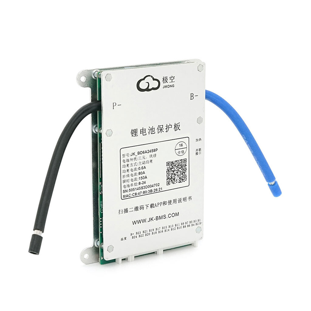 BMS плата JK-BD6A24S8P Li-Ion/LiFePo4/LTO 8S-24S, 80A, CAN/RS485, 1.2mΩ, Bluetooth, Ballance 0.6A + кнопка - № 1 BMS плата JK-BD6A24S8P Li-Ion/LiFePo4/LTO 8S-24S, 80A, CAN/RS485, 1.2mΩ, Bluetooth, Ballance 0.6A + кнопка - № 1
