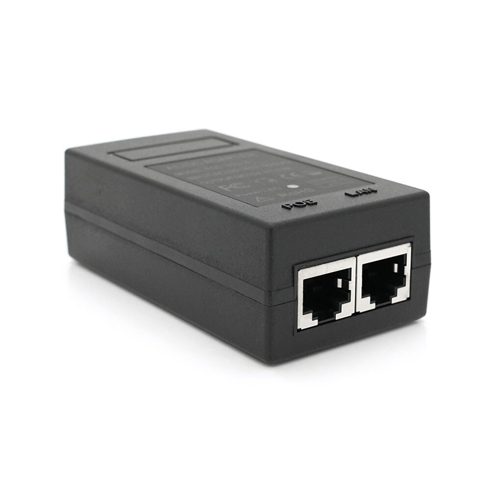 POE инжектор 15V 0.8A (12Вт) с портами Ethernet 10/100Мбит/с, без кабеля питания - № 1 POE инжектор 15V 0.8A (12Вт) с портами Ethernet 10/100Мбит/с, без кабеля питания - № 1