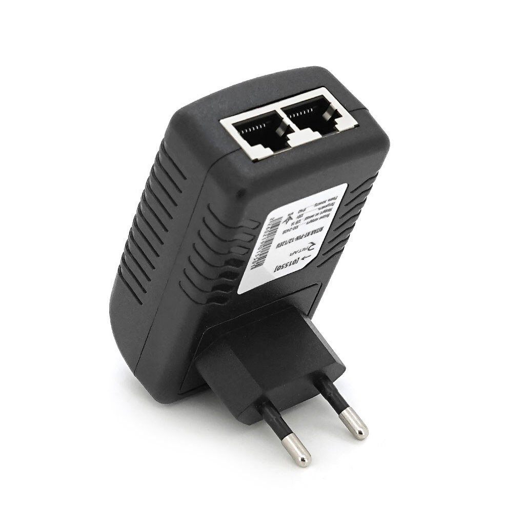 POE инжектор RITAR RT-PIN-12/12EU, 12V 1A (12Вт) с портами Ethernet 10/100Мбит/с, EU PLUG - № 1 POE инжектор RITAR RT-PIN-12/12EU, 12V 1A (12Вт) с портами Ethernet 10/100Мбит/с, EU PLUG - № 1