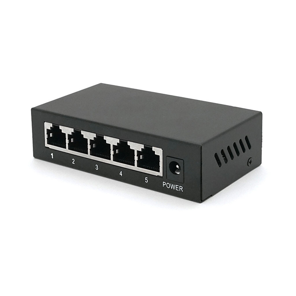 POE комутатор Merlion 4 POE 10/100+1 RJ45 10/100 зовнішній блок живлення 52V 0,92A - № 1 POE комутатор Merlion 4 POE 10/100+1 RJ45 10/100 зовнішній блок живлення 52V 0,92A - № 1