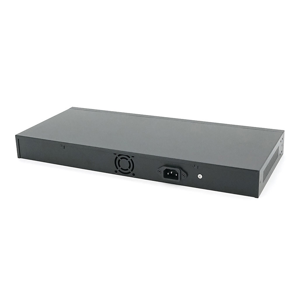 POE комутатор гігабітний Merlion 24 POE + 2 RJ45 + 2 SFP 10/100/1000 вбудований блок живлення 52V 6.15A - № 2 POE комутатор гігабітний Merlion 24 POE + 2 RJ45 + 2 SFP 10/100/1000 вбудований блок живлення 52V 6.15A - № 2