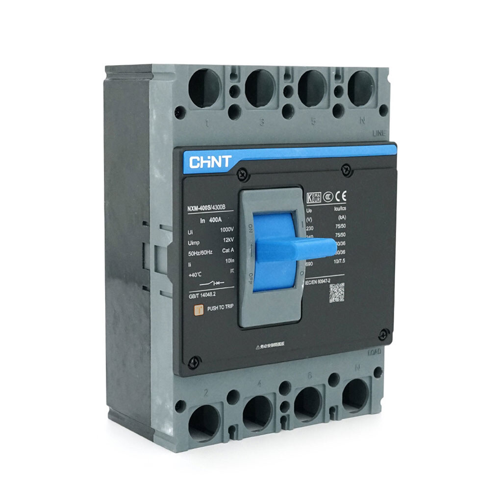 Автоматичний вимикач змінного струму CHINT CHNT NXM-400S-4300B-400A, 4P, 400A, 415V, 50/36kA, 8kV - № 1 Автоматичний вимикач змінного струму CHINT CHNT NXM-400S-4300B-400A, 4P, 400A, 415V, 50/36kA, 8kV - № 1