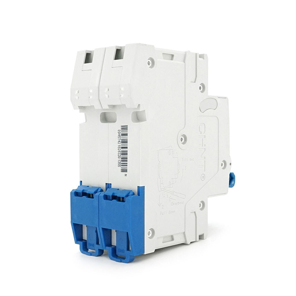 Автоматический выключатель постоянного тока CHINT NB1-63DC 2P C50 DC500V, 50A, 6kA, DIN, 86*36*49.5mm - № 2 Автоматический выключатель постоянного тока CHINT NB1-63DC 2P C50 DC500V, 50A, 6kA, DIN, 86*36*49.5mm - № 2