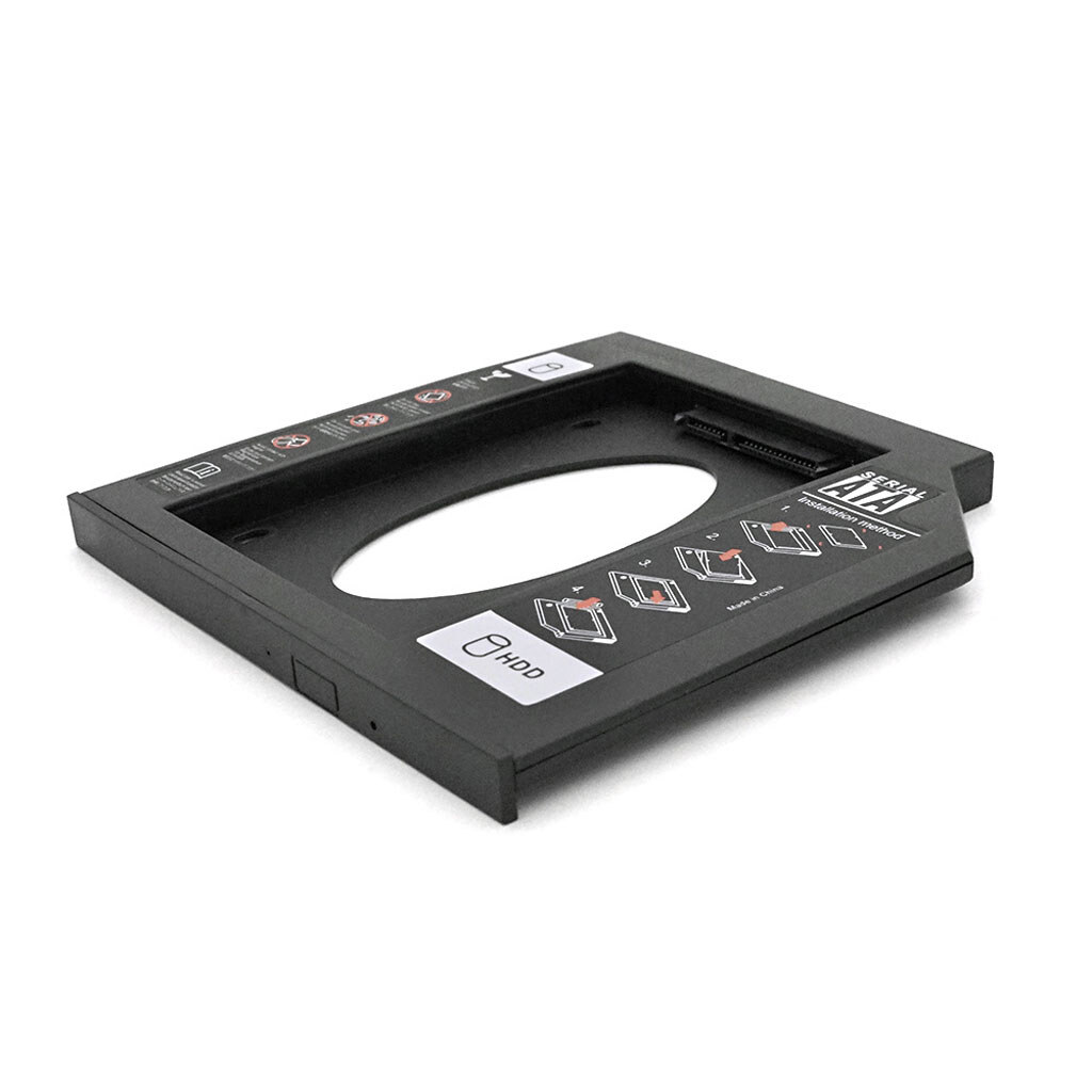 Адаптер підключення HDD 2.5 '' 9.5 mm в відсік приводу ноутбука SATA / mSATA (HDC-25), корпус plastic, Blister,Q100 - № 1 Адаптер підключення HDD 2.5 '' 9.5 mm в відсік приводу ноутбука SATA / mSATA (HDC-25), корпус plastic, Blister,Q100 - № 1