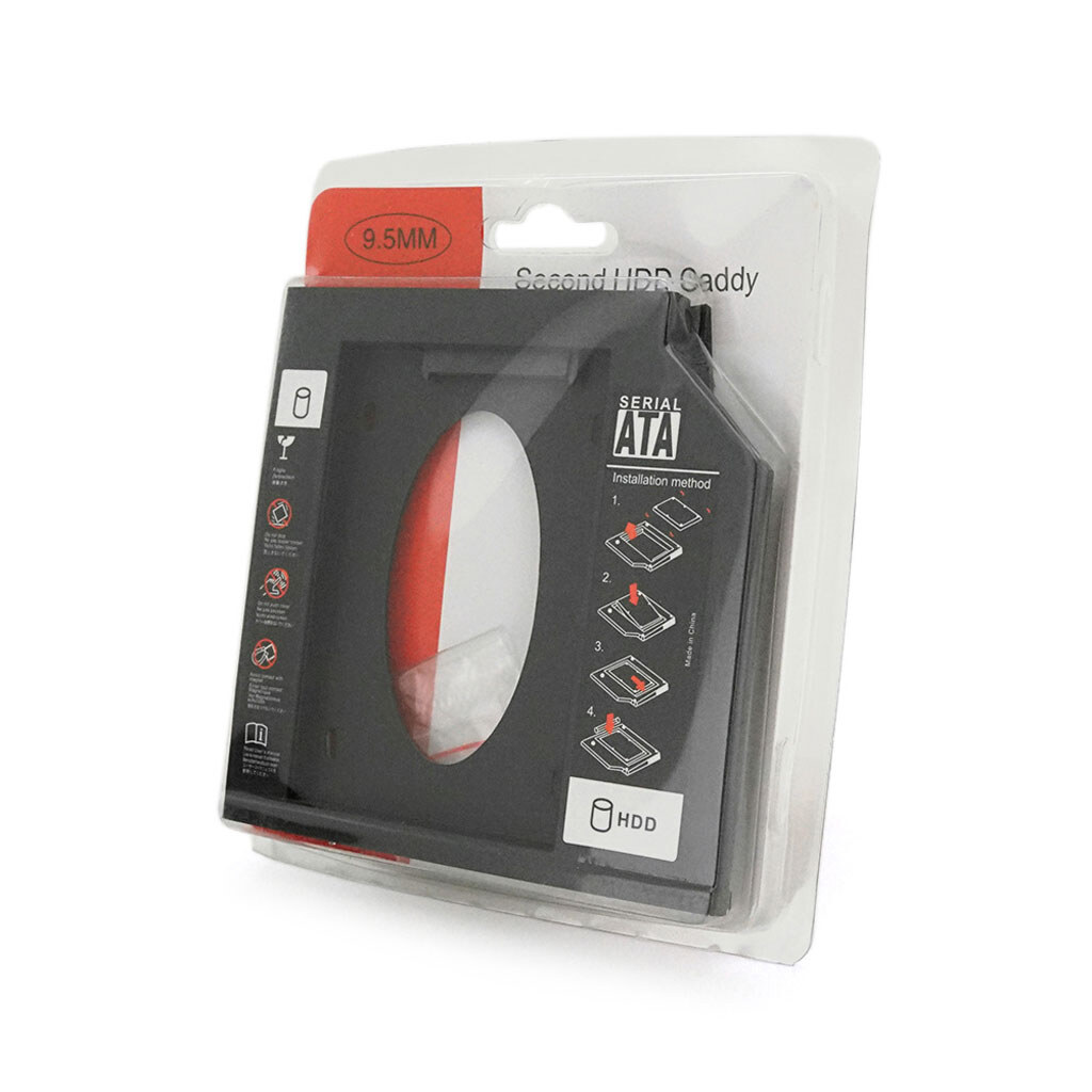 Адаптер підключення HDD 2.5 '' 9.5 mm в відсік приводу ноутбука SATA / mSATA (HDC-25), корпус plastic, Blister,Q100 - № 2 Адаптер підключення HDD 2.5 '' 9.5 mm в відсік приводу ноутбука SATA / mSATA (HDC-25), корпус plastic, Blister,Q100 - № 2