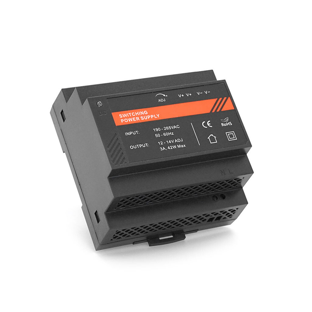 Блок живлення EuroPower EP-PS-12036DIN, 12V/3A (36W) на DIN-рейку, пластик, 89x92x56 mm - № 1 Блок живлення EuroPower EP-PS-12036DIN, 12V/3A (36W) на DIN-рейку, пластик, 89x92x56 mm - № 1