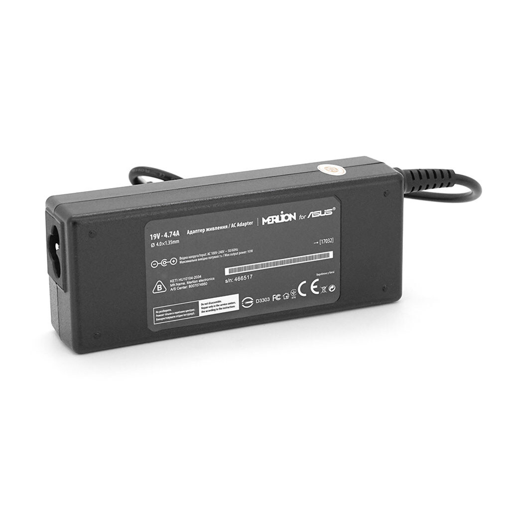 Блок питания MERLION для ноутбука ASUS 19V 4.74A (90 Вт) - № 3 Блок питания MERLION для ноутбука ASUS 19V 4.74A (90 Вт) - № 3