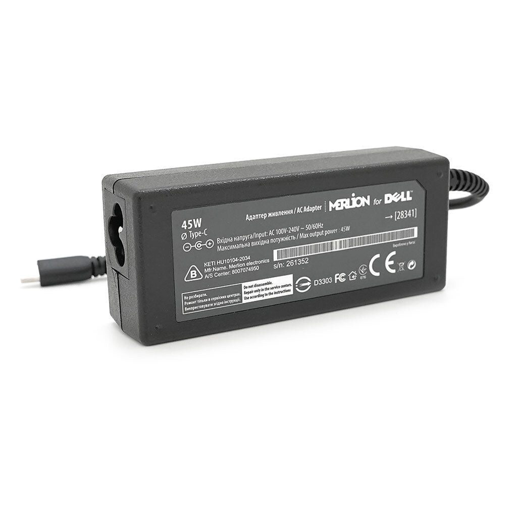 Блок питания MERLION для ноутбука DELL 45W - № 2 Блок питания MERLION для ноутбука DELL 45W - № 2