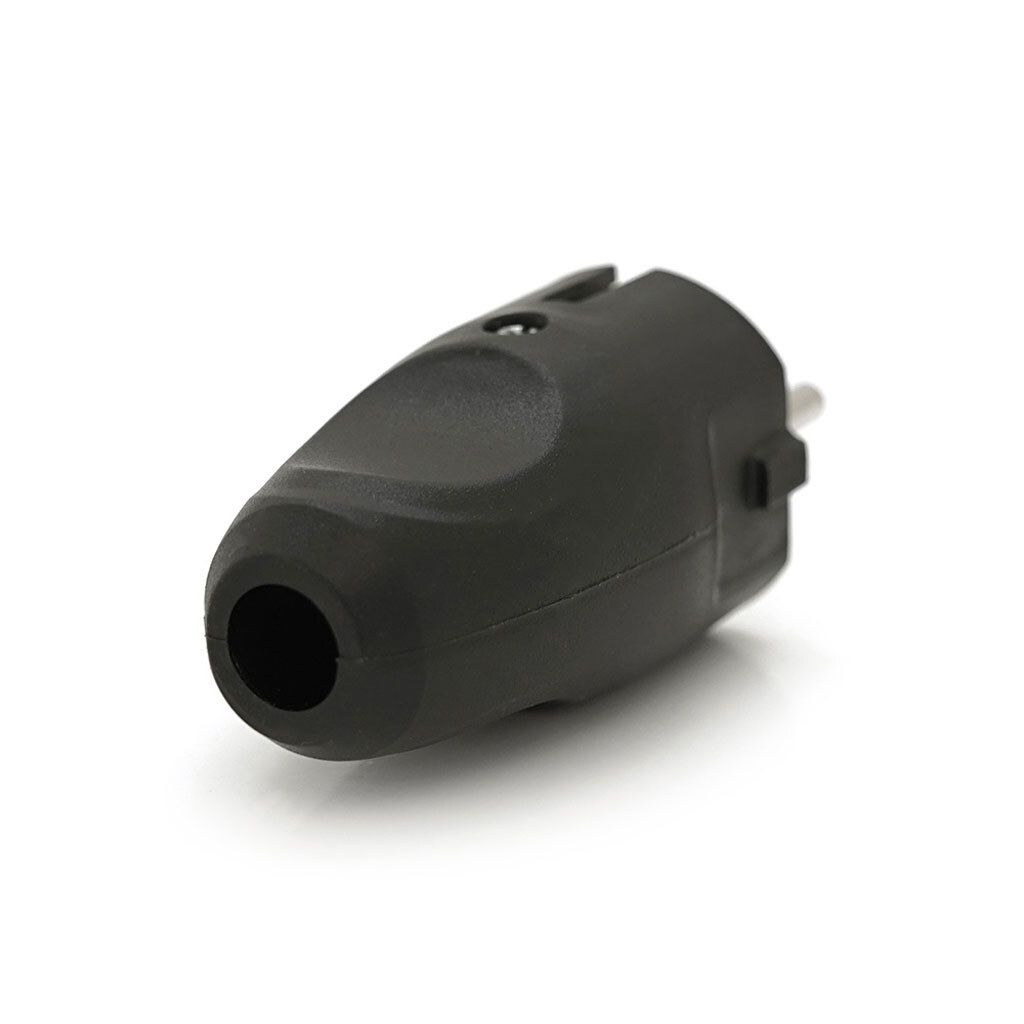 Вилка із заземленням 10/16А 250V A712B, Black, Q35 - № 2 Вилка із заземленням 10/16А 250V A712B, Black, Q35 - № 2