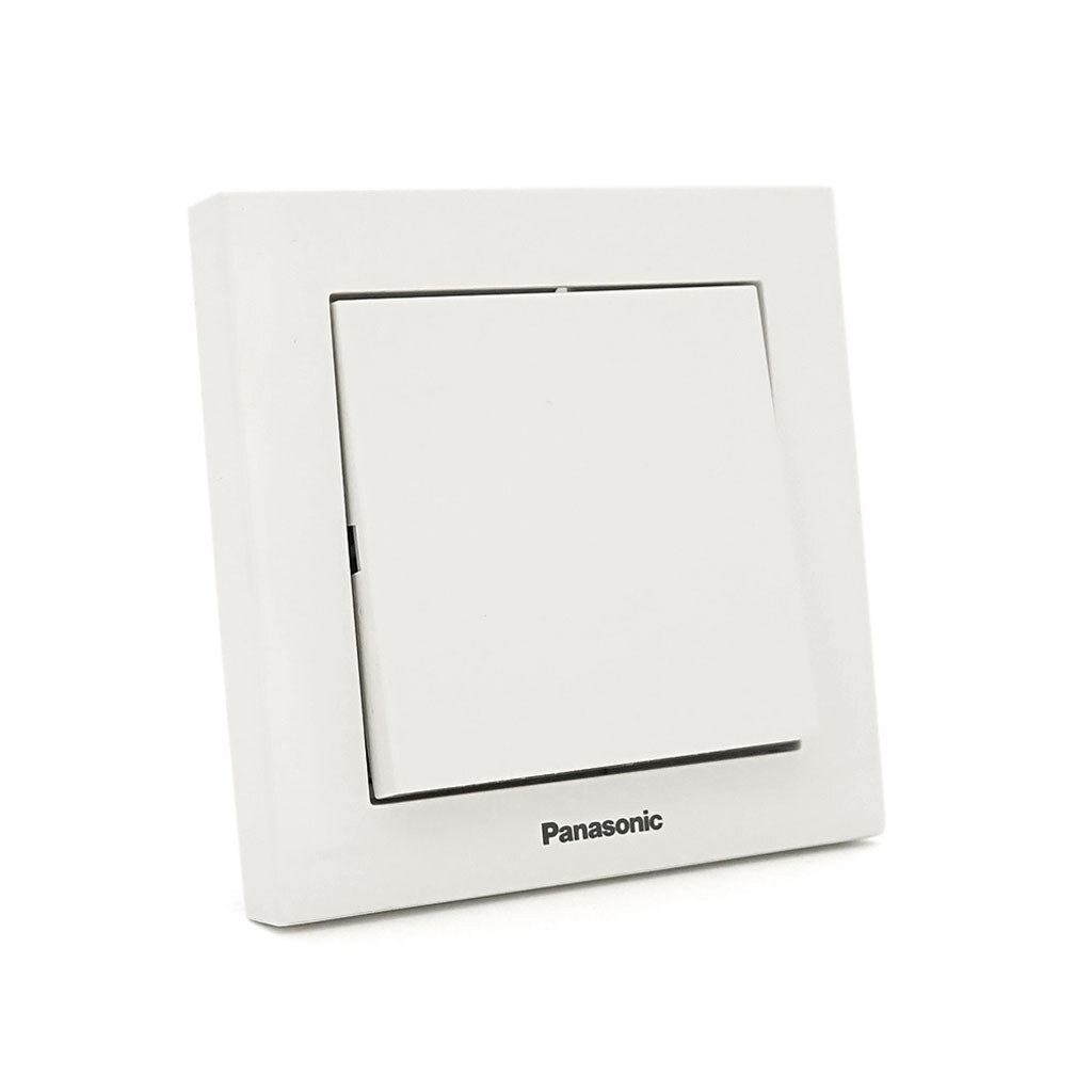 Выключатель Panasonic Karre Plus 55 одноклавишный, белый - № 1 Выключатель Panasonic Karre Plus 55 одноклавишный, белый - № 1