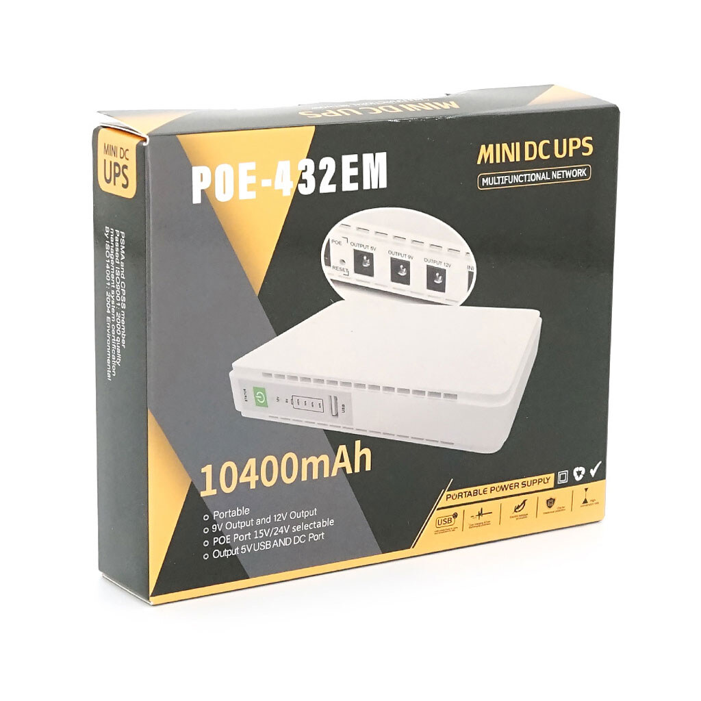 ДБЖ MIni Ups для роутерів/комутаторів POE-432EM - № 3 ДБЖ MIni Ups для роутерів/комутаторів POE-432EM - № 3