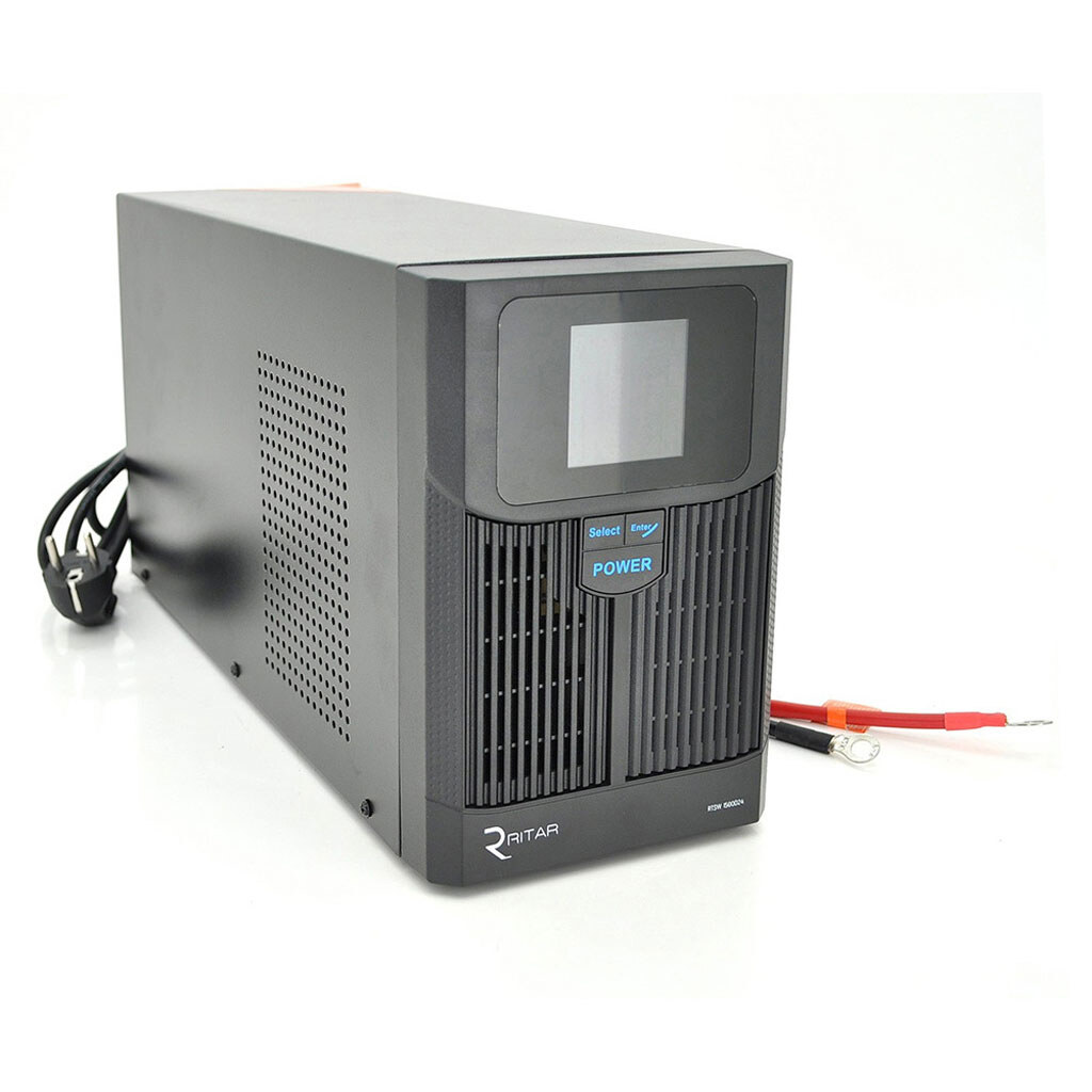 ДБЖ з правильною синусоїдою RITAR RTSW-1500 LCD (1000Вт), 24В - № 1 ДБЖ з правильною синусоїдою RITAR RTSW-1500 LCD (1000Вт), 24В - № 1