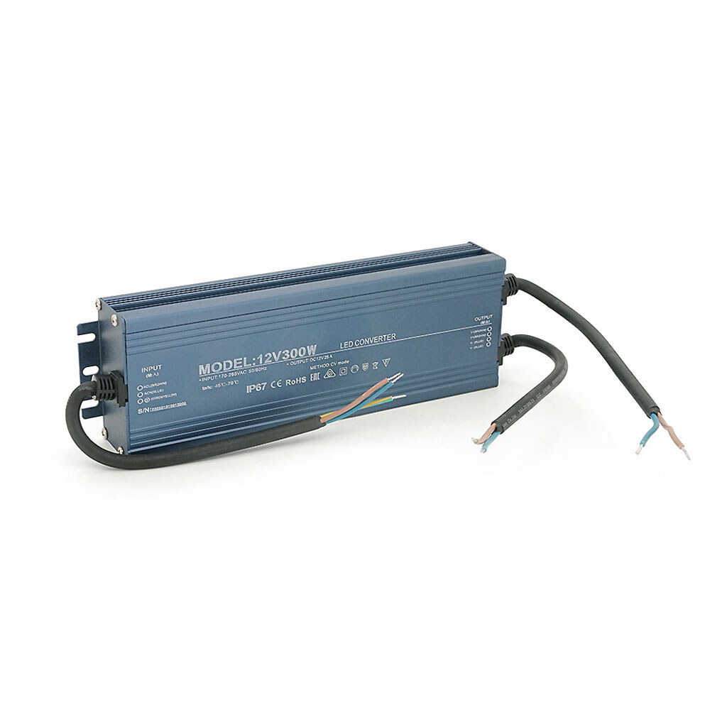 Імпульсний блок живлення герметичний (Led Converter) 12V 300W, IP67, 235х35х73 мм, Box - № 1 Імпульсний блок живлення герметичний (Led Converter) 12V 300W, IP67, 235х35х73 мм, Box - № 1