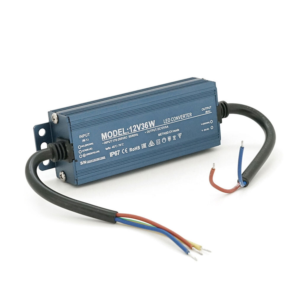Імпульсний блок живлення герметичний (Led Converter) 12V 36W, IP67, 113х35х21 мм, Box - № 1 Імпульсний блок живлення герметичний (Led Converter) 12V 36W, IP67, 113х35х21 мм, Box - № 1