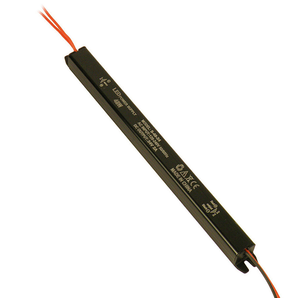 Импульсный блок питания герметичный PSW24-48 24В 2А (48Вт) IP20 (242*18*18) - № 1 Импульсный блок питания герметичный PSW24-48 24В 2А (48Вт) IP20 (242*18*18) - № 1