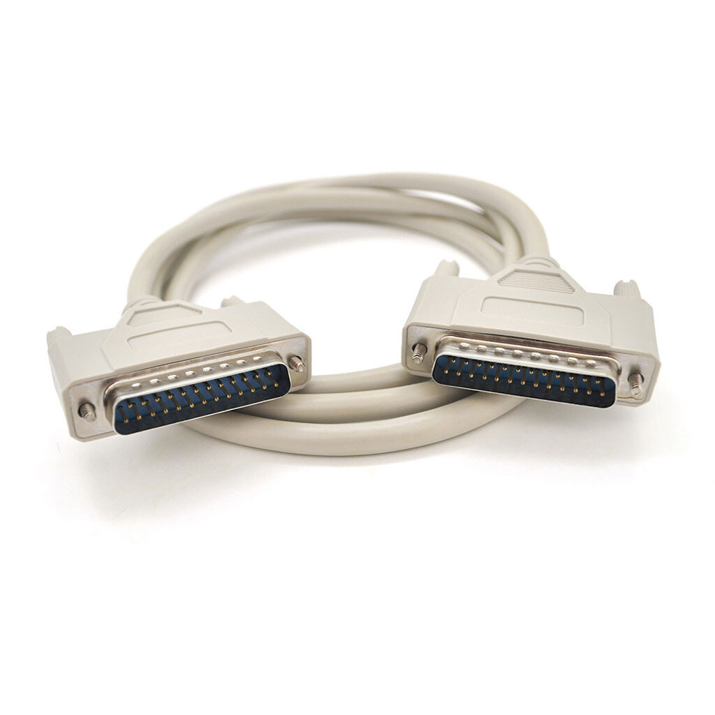 Кабель LPT DB25 M-M, 25Pin, 1.5m, серый, OEM,Q25 - № 1 Кабель LPT DB25 M-M, 25Pin, 1.5m, серый, OEM,Q25 - № 1