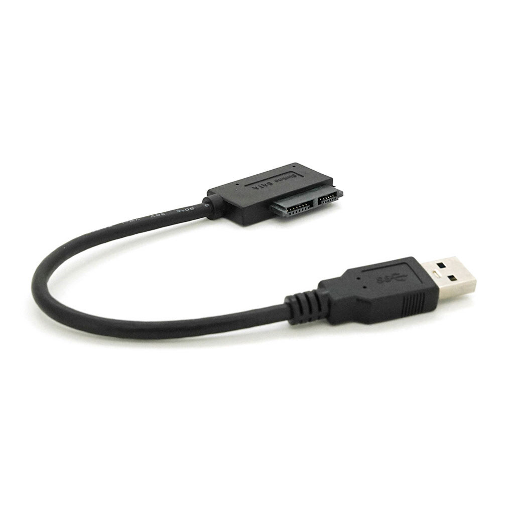 Кабель Usb 3.0 AM to SATA black 0.12m для ODD приводов - № 1 Кабель Usb 3.0 AM to SATA black 0.12m для ODD приводов - № 1