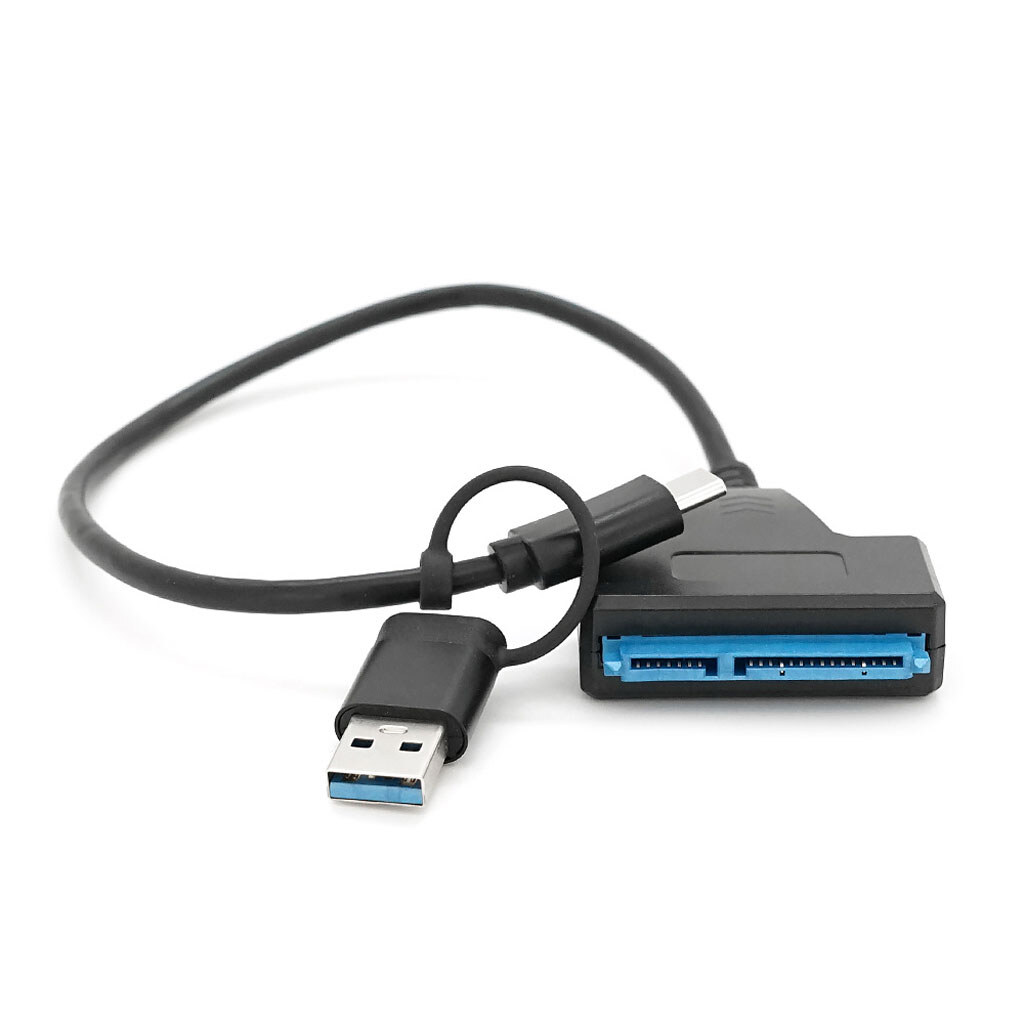 Кабель USB Type-C/USB 3.0 to SATA black 0.3m для HDD/SSD дисков - № 1 Кабель USB Type-C/USB 3.0 to SATA black 0.3m для HDD/SSD дисков - № 1