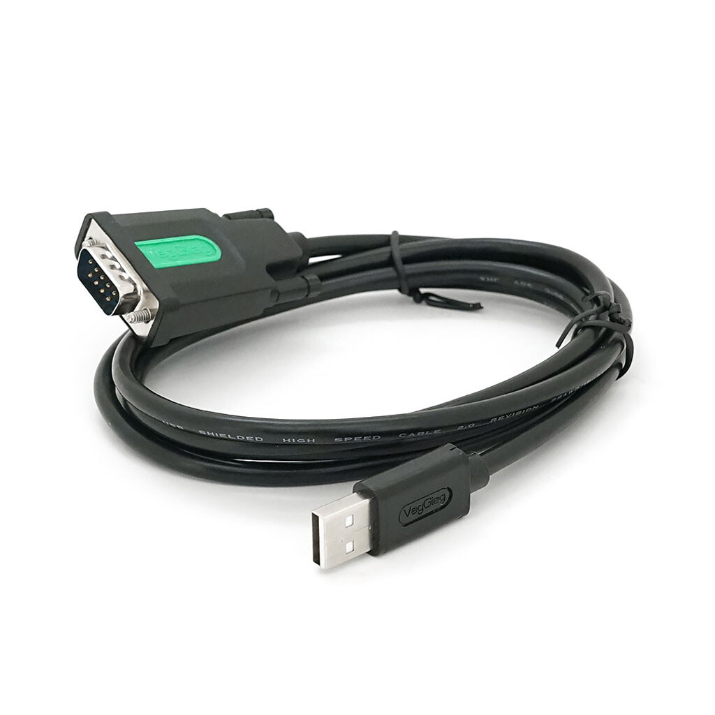 Кабель VEGGIEG V-U401, USB/RS232, PL2303 Chipset, Gray, довжина 1.5м, Box - № 2 Кабель VEGGIEG V-U401, USB/RS232, PL2303 Chipset, Gray, довжина 1.5м, Box - № 2