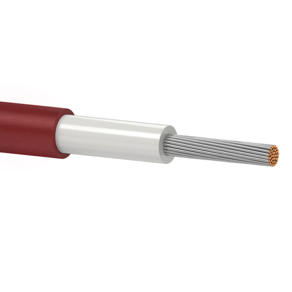 Кабель Одескабель H1Z2Z2-K 1*6 red 6 mm2, цена за метр, красный - № 1 Кабель Одескабель H1Z2Z2-K 1*6 red 6 mm2, цена за метр, красный - № 1