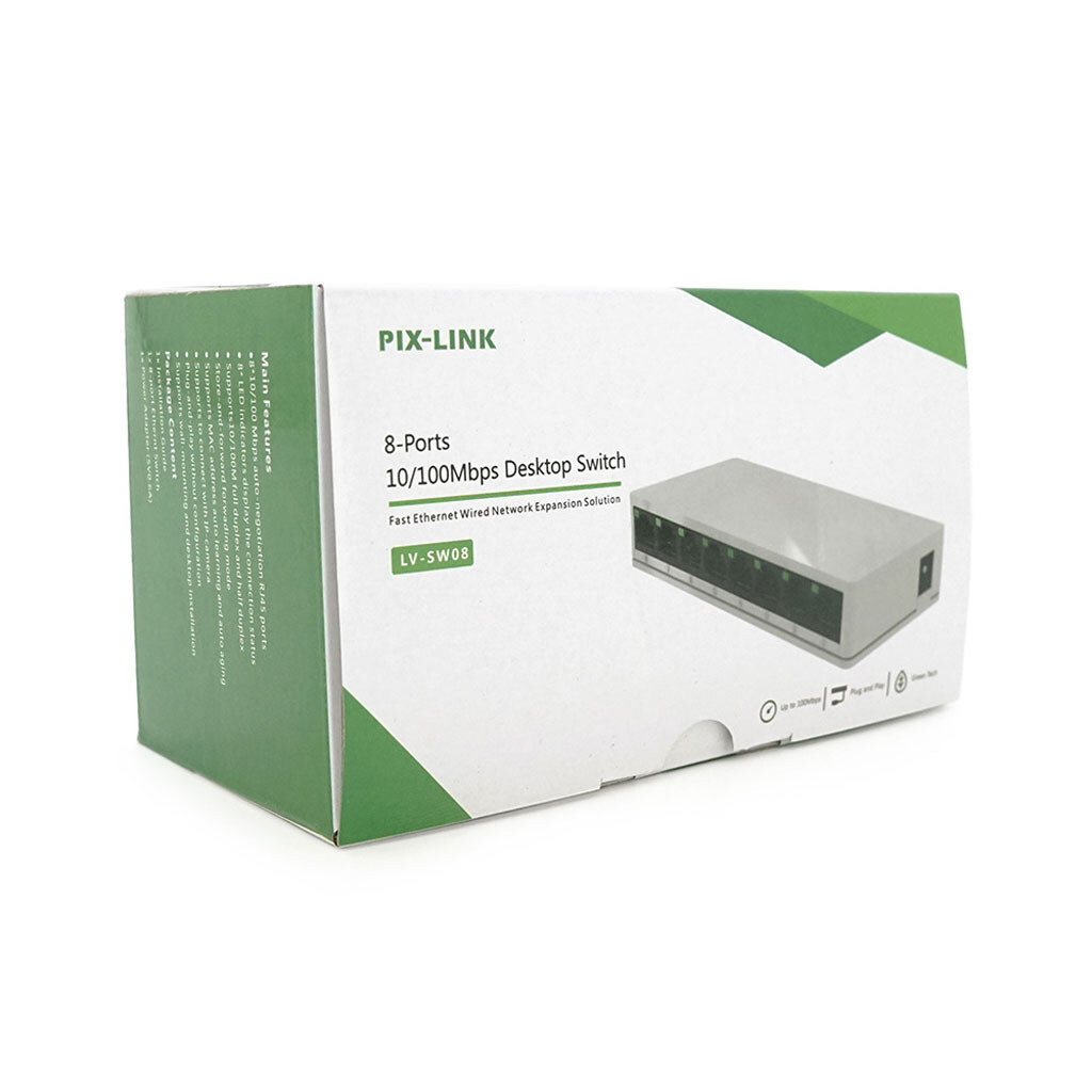 Комутатор PIX-LINK LV-SW08 8 портів - № 2 Комутатор PIX-LINK LV-SW08 8 портів - № 2