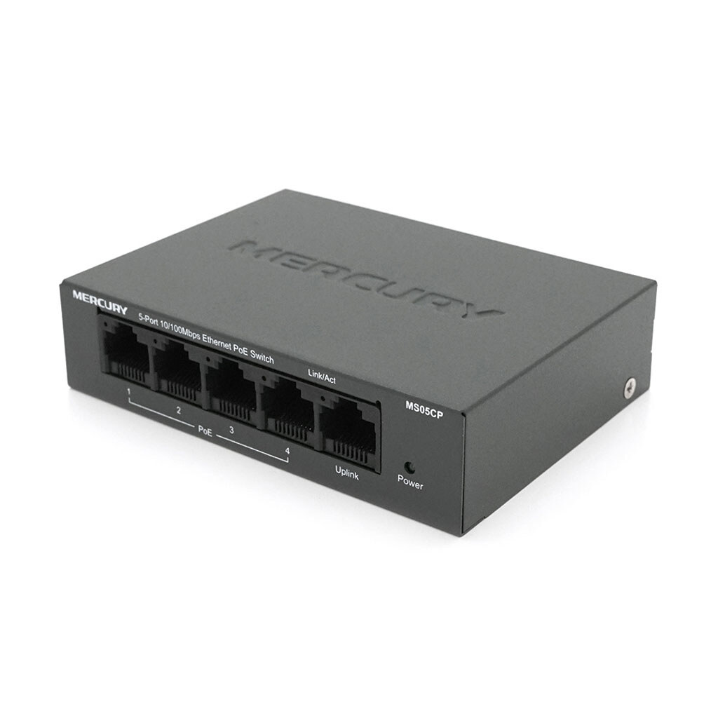 Коммутатор POE 48V Mercury MS05CP 4 портов POE+1 порт Ethernet (Uplink ) 10/100 Мбит/сек, БП в комплекте + переходник - № 3 Коммутатор POE 48V Mercury MS05CP 4 портов POE+1 порт Ethernet (Uplink ) 10/100 Мбит/сек, БП в комплекте + переходник - № 3
